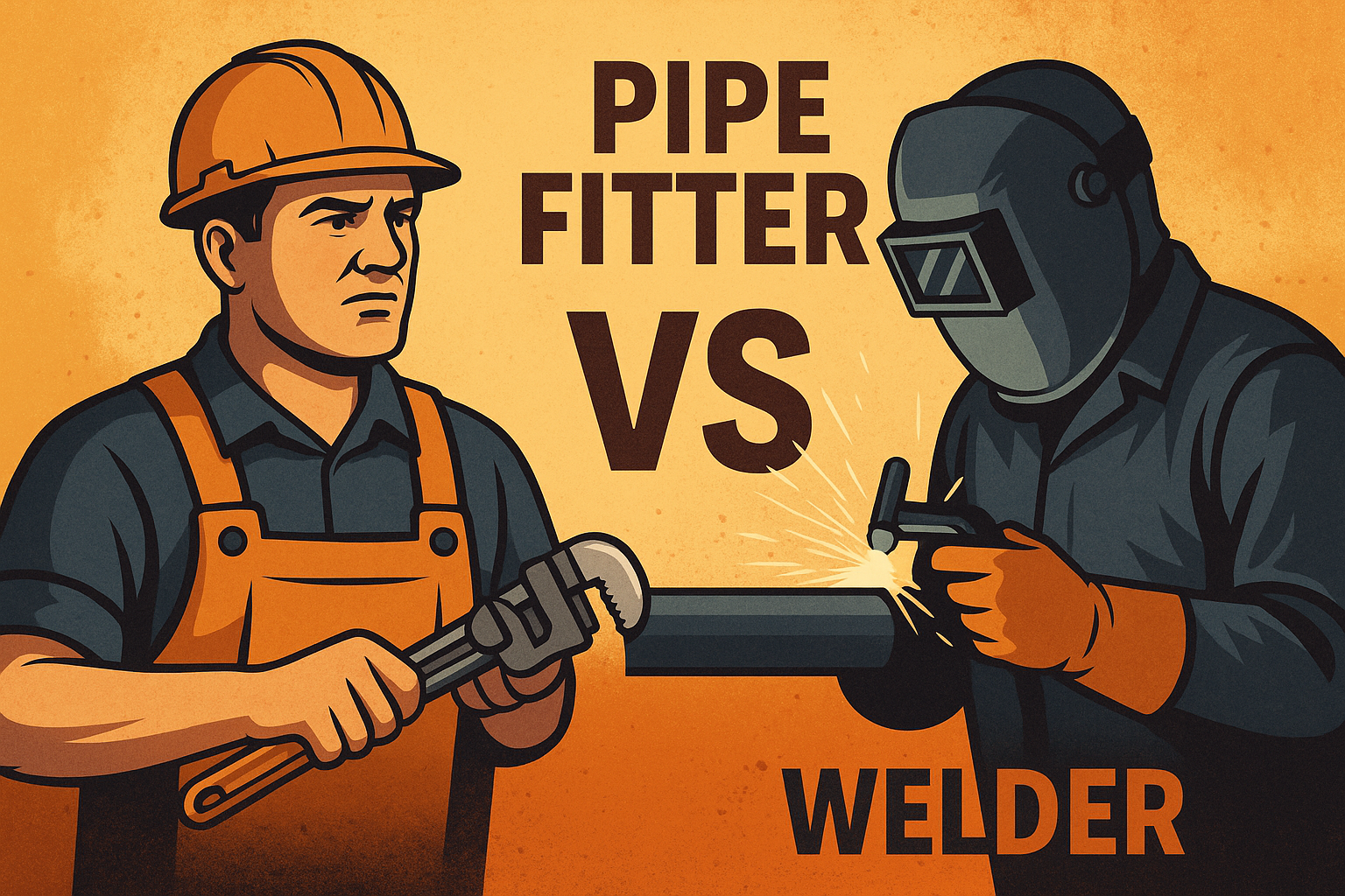 Pipe Fitter vs Welder Banner